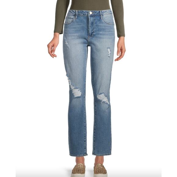 Articles of Society Sarah Ripped Straight Jeans - 27 - Picture 1 of 7
